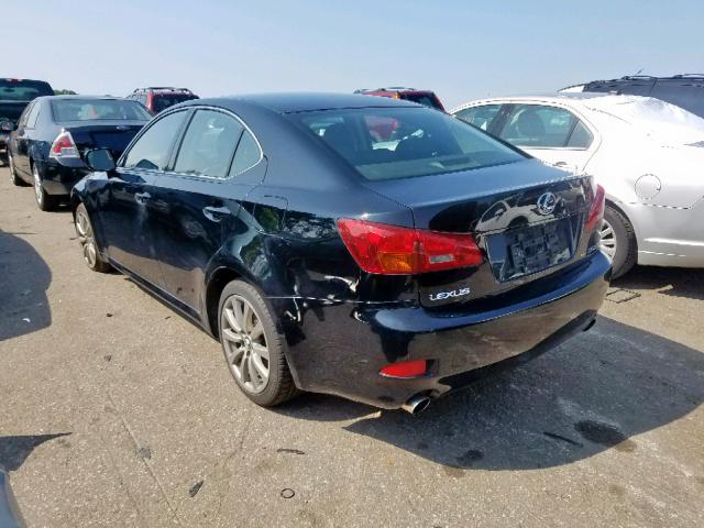 JTHCK262162008163 - 2006 LEXUS IS 250 BLACK photo 3