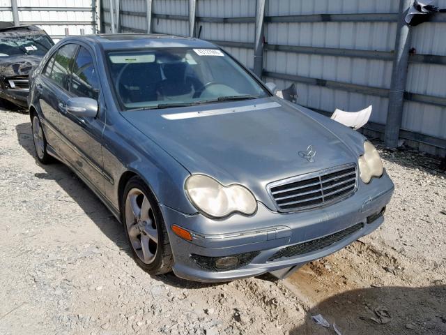 WDBRF40J25A790309 - 2005 MERCEDES-BENZ C 230K SPO GRAY photo 1