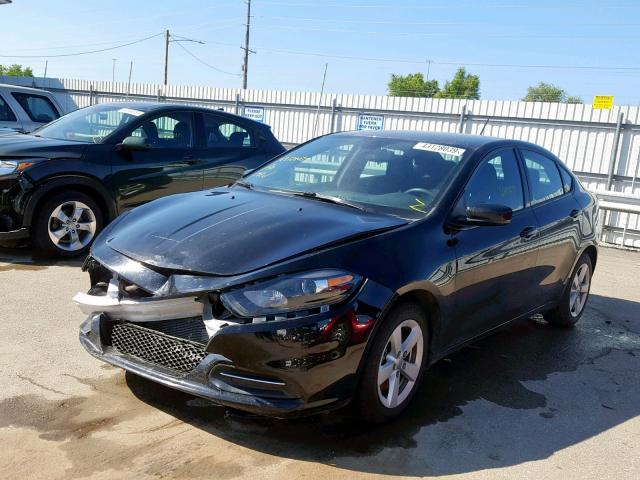 1C3CDFBB2FD243690 - 2015 DODGE DART SXT BLACK photo 2