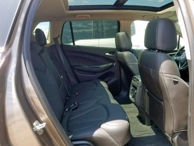 LRBFXESX7HD022657 - 2017 BUICK ENVISION P BROWN photo 6