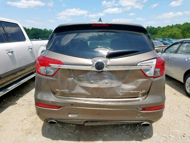 LRBFXESX7HD022657 - 2017 BUICK ENVISION P BROWN photo 9