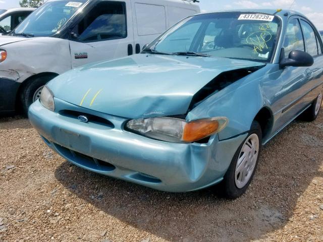 1FAFP10PXWW248924 - 1998 FORD ESCORT LX TEAL photo 9