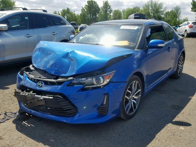 JTKJF5C76FJ006616 - 2015 TOYOTA SCION TC Bleu photo 2