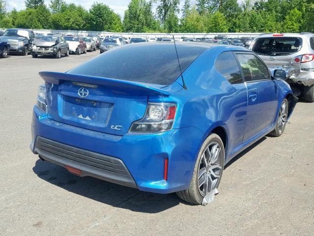JTKJF5C76FJ006616 - 2015 TOYOTA SCION TC Bleu photo 4