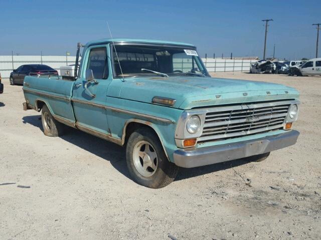 F10AK041661 - 1968 FORD F-100 GREEN photo 1