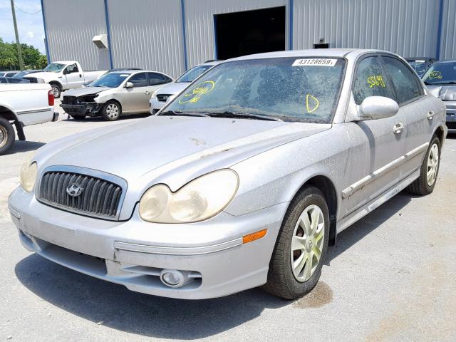 KMHWF25S63A715695 - 2003 HYUNDAI SONATA GL SILVER photo 2