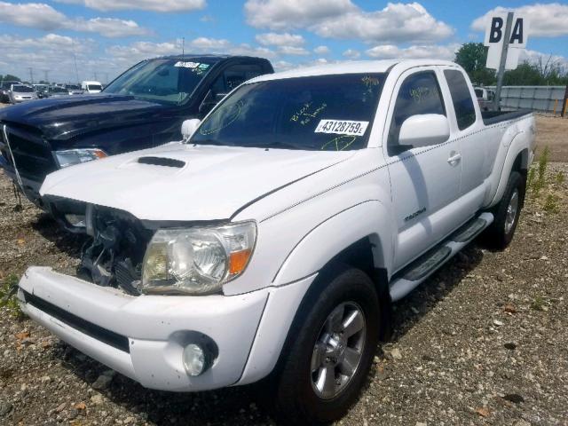 5TETU62N36Z264139 - 2006 TOYOTA TACOMA PRE WHITE photo 2