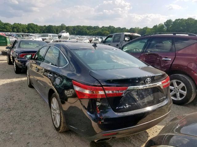 4T1BK1EB0FU142493 - 2015 TOYOTA AVALON XLE BLACK photo 3