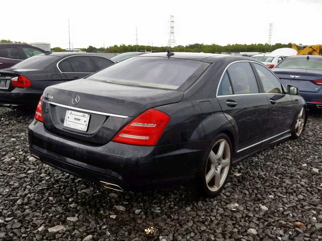 WDDNG7BB6BA383650 - 2011 MERCEDES-BENZ S 550 BLACK photo 4