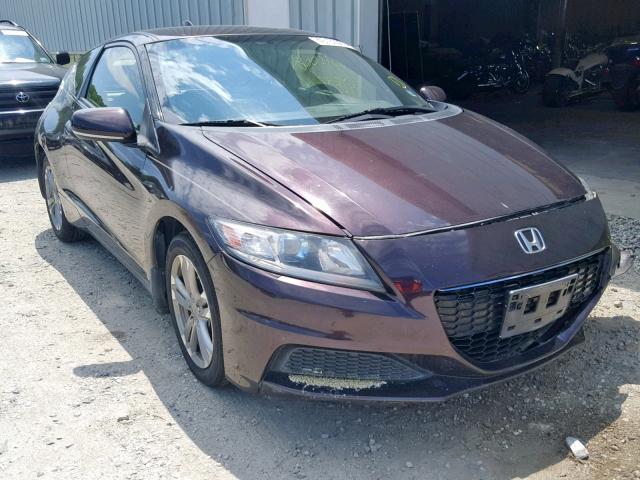 JHMZF1D4XDS002078 - 2013 HONDA CR-Z PURPLE photo 1