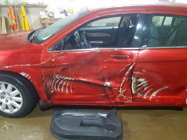 1C3LC46BX9N518027 - 2009 CHRYSLER SEBRING LX RED photo 9