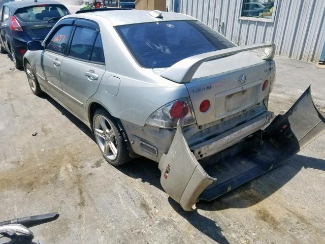 JTHBD182710018519 - 2001 LEXUS IS 300 SILVER photo 3