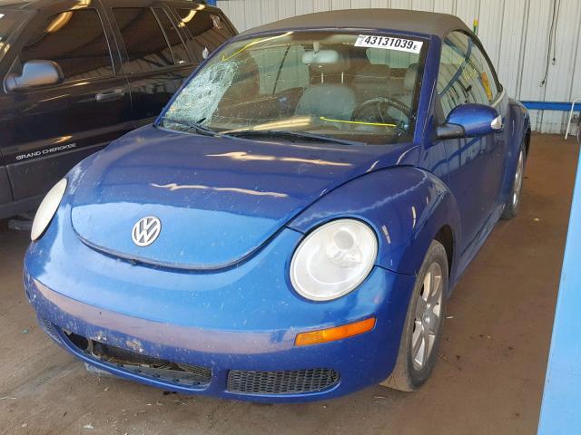 3VWRG31Y87M402197 - 2007 VOLKSWAGEN NEW BEETLE ლურჯი ფოტო 2