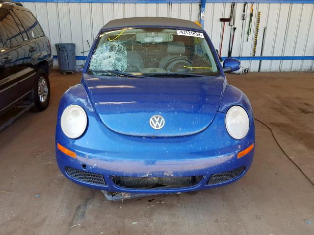 3VWRG31Y87M402197 - 2007 VOLKSWAGEN NEW BEETLE ლურჯი ფოტო 9