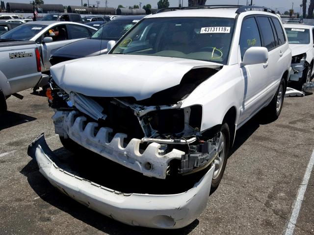 JTEDD21A450123487 - 2005 TOYOTA HIGHLANDER WHITE photo 2