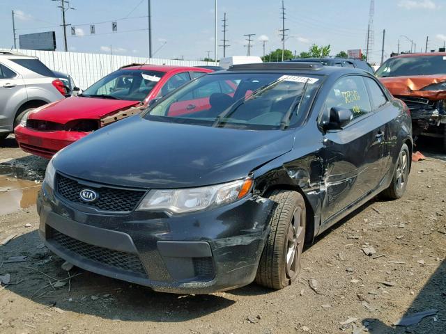 KNAFU6A2XA5257198 - 2010 KIA FORTE EX BLACK photo 2