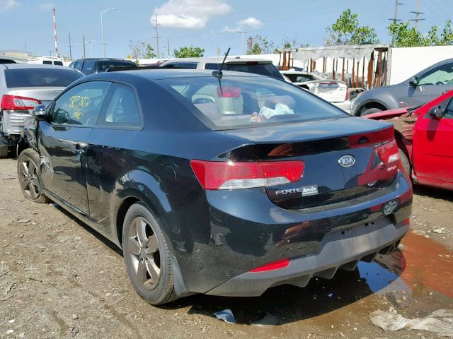 KNAFU6A2XA5257198 - 2010 KIA FORTE EX BLACK photo 3