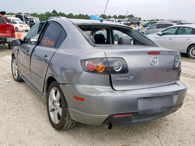 JM1BK323341164841 - 2004 MAZDA 3 S GRAY photo 3