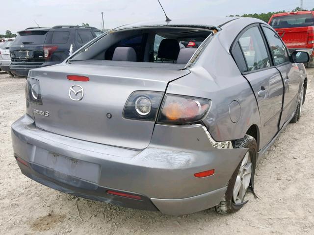 JM1BK323341164841 - 2004 MAZDA 3 S GRAY photo 4