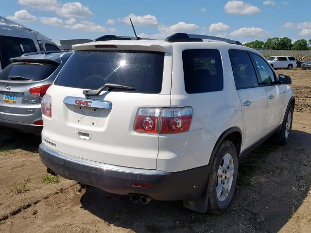 1GKLRLED2AJ169341 - 2010 GMC ACADIA SLE WHITE photo 4