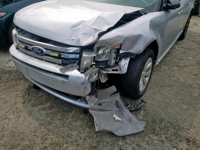 2FMGK5BCXCBD10233 - 2012 FORD FLEX SE SILVER photo 9