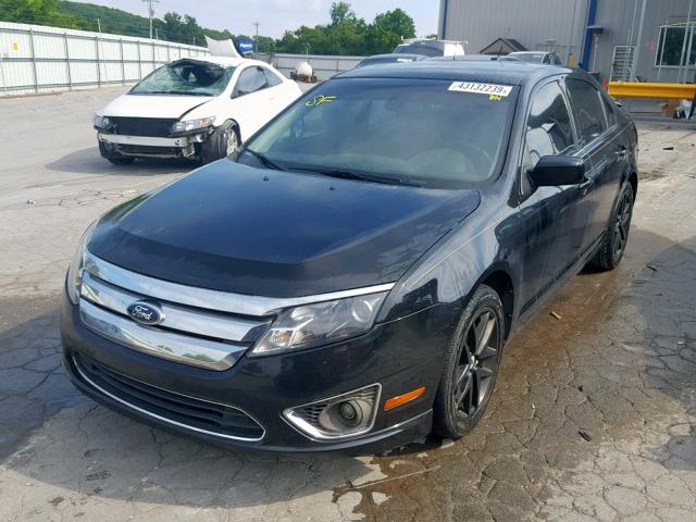 3FAHP0JG7AR345687 - 2010 FORD FUSION SEL BLACK photo 2