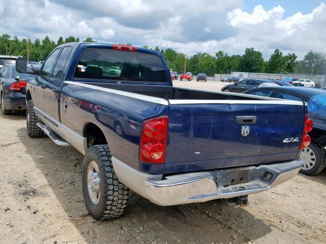 3D7KS28C47G758643 - 2007 DODGE RAM 2500 S ლურჯი ფოტო 3