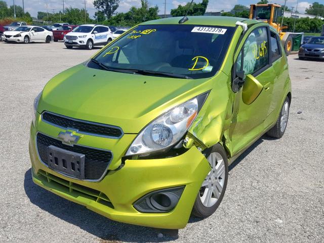 KL8CB6S95DC524702 - 2013 CHEVROLET SPARK LS GREEN photo 2