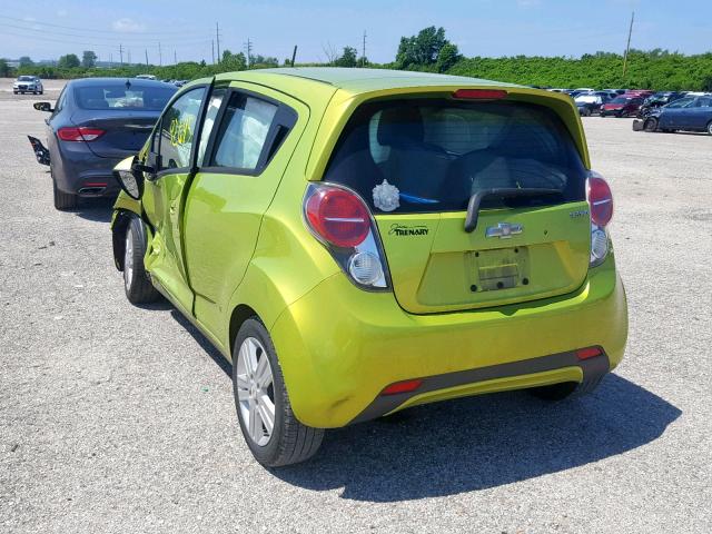 KL8CB6S95DC524702 - 2013 CHEVROLET SPARK LS GREEN photo 3