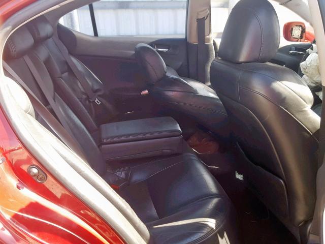 JTHBE262962002484 - 2006 LEXUS IS 350 RED photo 6