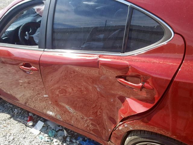 JTHBE262962002484 - 2006 LEXUS IS 350 RED photo 9