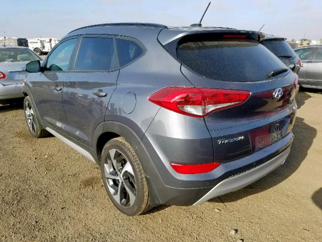 KM8J33A23HU553108 - 2017 HYUNDAI TUCSON LIM GRAY photo 3