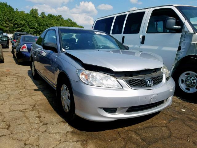 1HGEM22114L009064 - 2004 HONDA CIVIC DX V SILVER photo 1