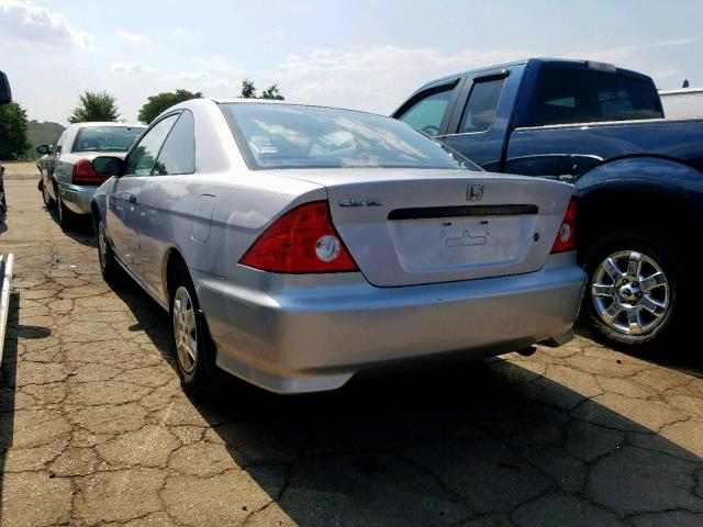 1HGEM22114L009064 - 2004 HONDA CIVIC DX V SILVER photo 3