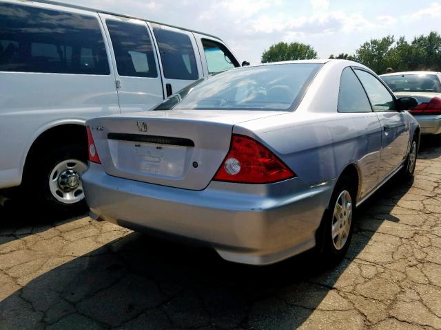 1HGEM22114L009064 - 2004 HONDA CIVIC DX V SILVER photo 4