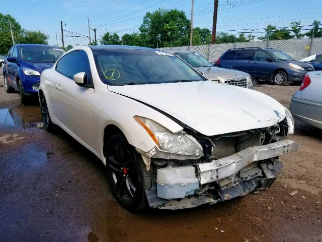 JNKCV64F29M650825 - 2009 INFINITI G37 WHITE photo 1