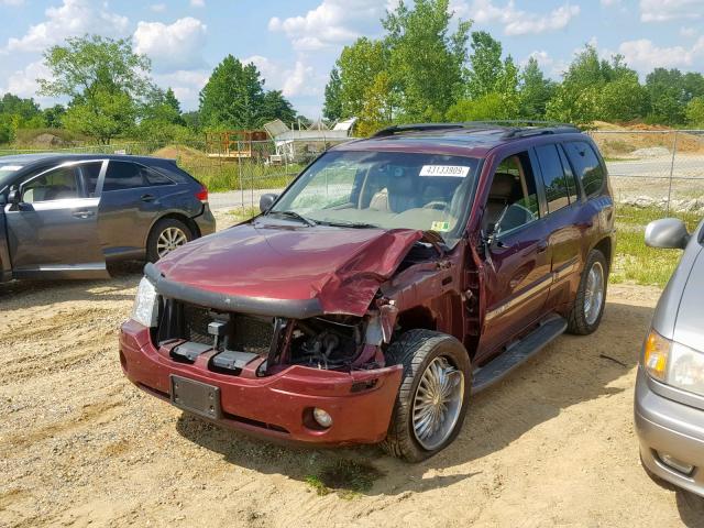 1GKDT13S132320646 - 2003 GMC ENVOY BURGUNDY photo 2