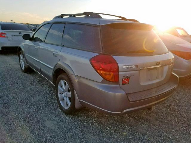 4S4BP62C177301274 - 2007 SUBARU OUTBACK OU SILVER photo 3