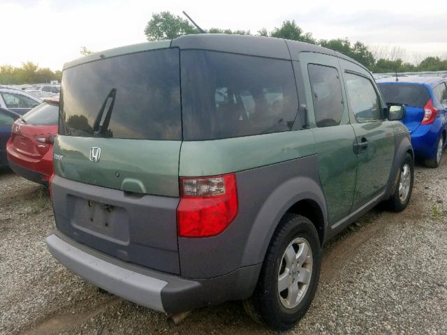 5J6YH28544L001447 - 2004 HONDA ELEMENT EX GREEN photo 4