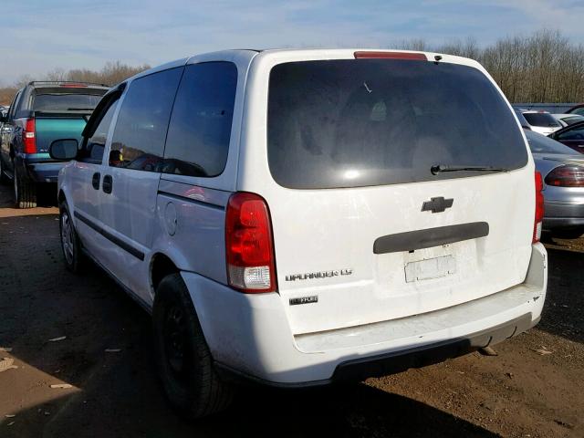 1GNDU23W08D138490 - 2008 CHEVROLET UPLANDER L WHITE photo 3