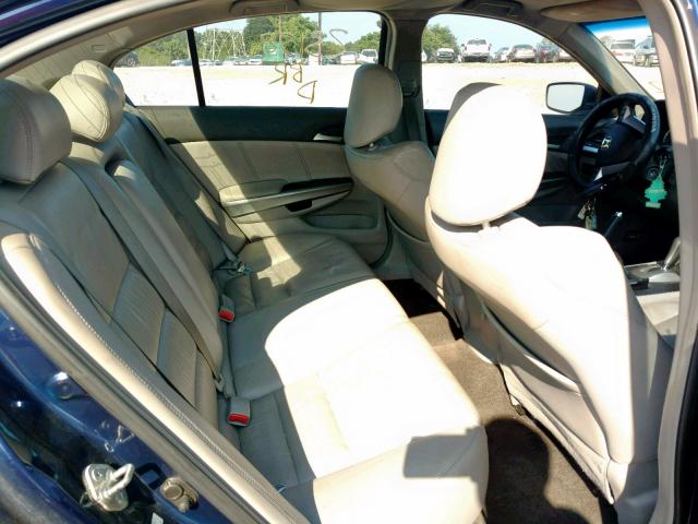 1HGCP36878A052661 - 2008 HONDA ACCORD EXL BLUE photo 6