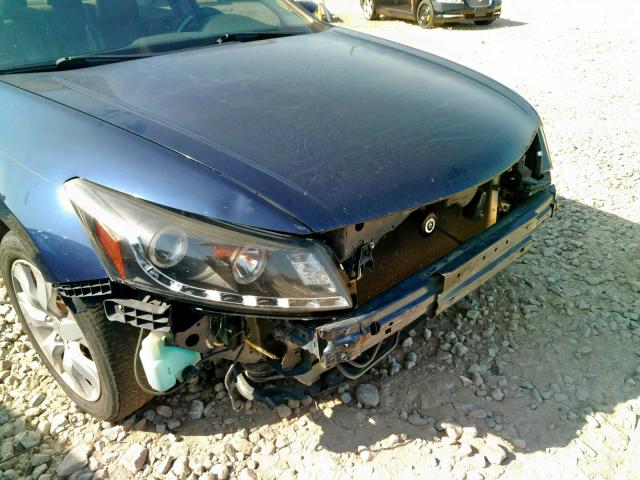 1HGCP36878A052661 - 2008 HONDA ACCORD EXL BLUE photo 9