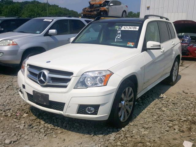 WDCGG8HBXBF536365 - 2011 MERCEDES-BENZ GLK 350 4M WHITE photo 2