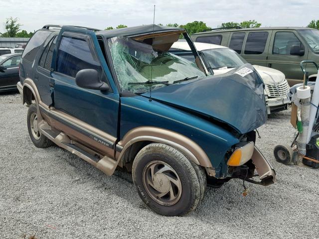 1GNDT13WXT2243927 - 1996 CHEVROLET BLAZER GREEN photo 1