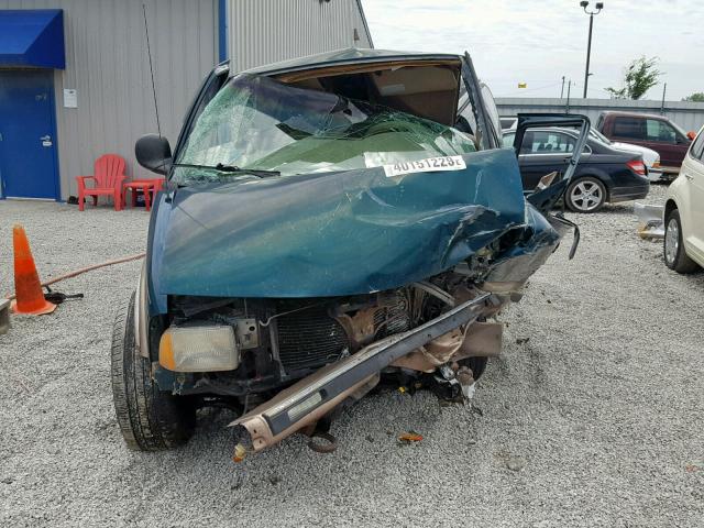 1GNDT13WXT2243927 - 1996 CHEVROLET BLAZER GREEN photo 9