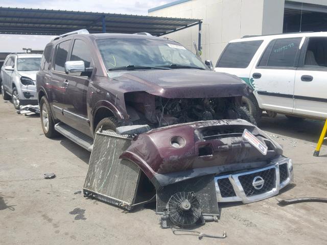 5N1BA0ND1DN610026 - 2013 NISSAN ARMADA SV BURGUNDY photo 1