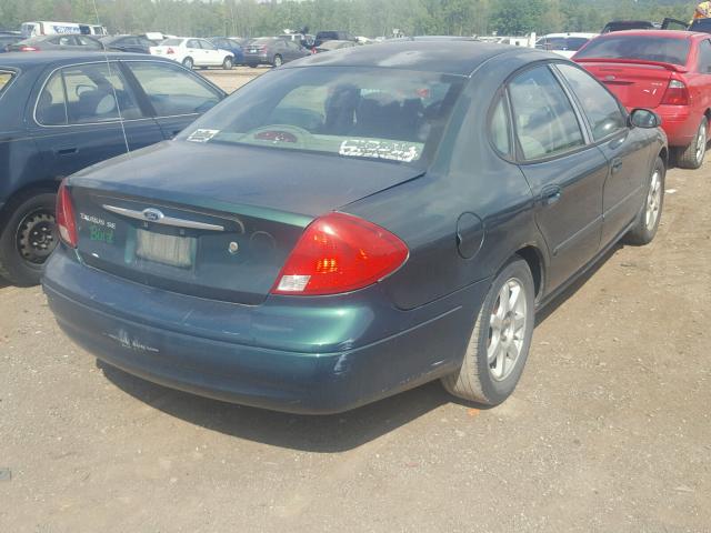 1FAFP55UXYA133665 - 2000 FORD TAURUS SES GREEN photo 4