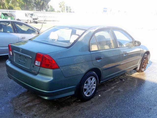 2HGES16324H621380 - 2004 HONDA CIVIC DX V GREEN photo 4