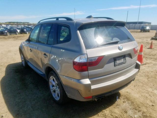 WBXPC9C44AWJ31510 - 2010 BMW X3 XDRIVE3 BEIGE photo 3