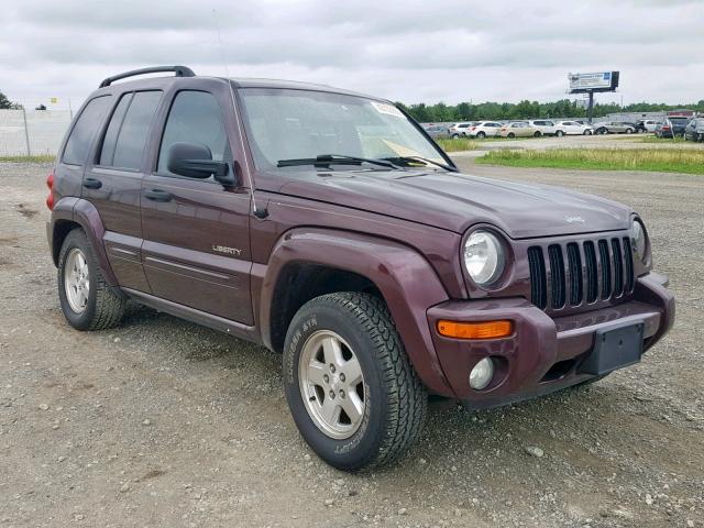 1J4GL58K64W275944 - 2004 JEEP LIBERTY LI BURGUNDY photo 1